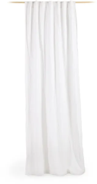 LAFORMA Marja Vorhang - weiß aus Baumwolle und Leinen (140x270)
