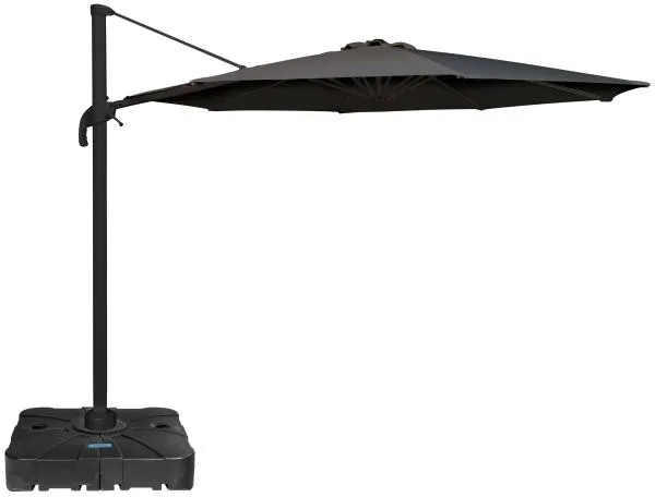 Roma Sonnenschirm mit Rotation dunkelgrau 3m