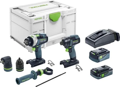Festool Schraub- und Bohrset TID 18 5,0/4,0-Set TPC 18/4